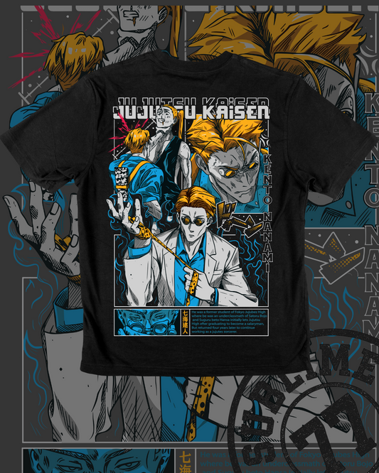 📏 KENTO NANAMI – Playera anime estilo cómic | Jujutsu Kaisen edición retro