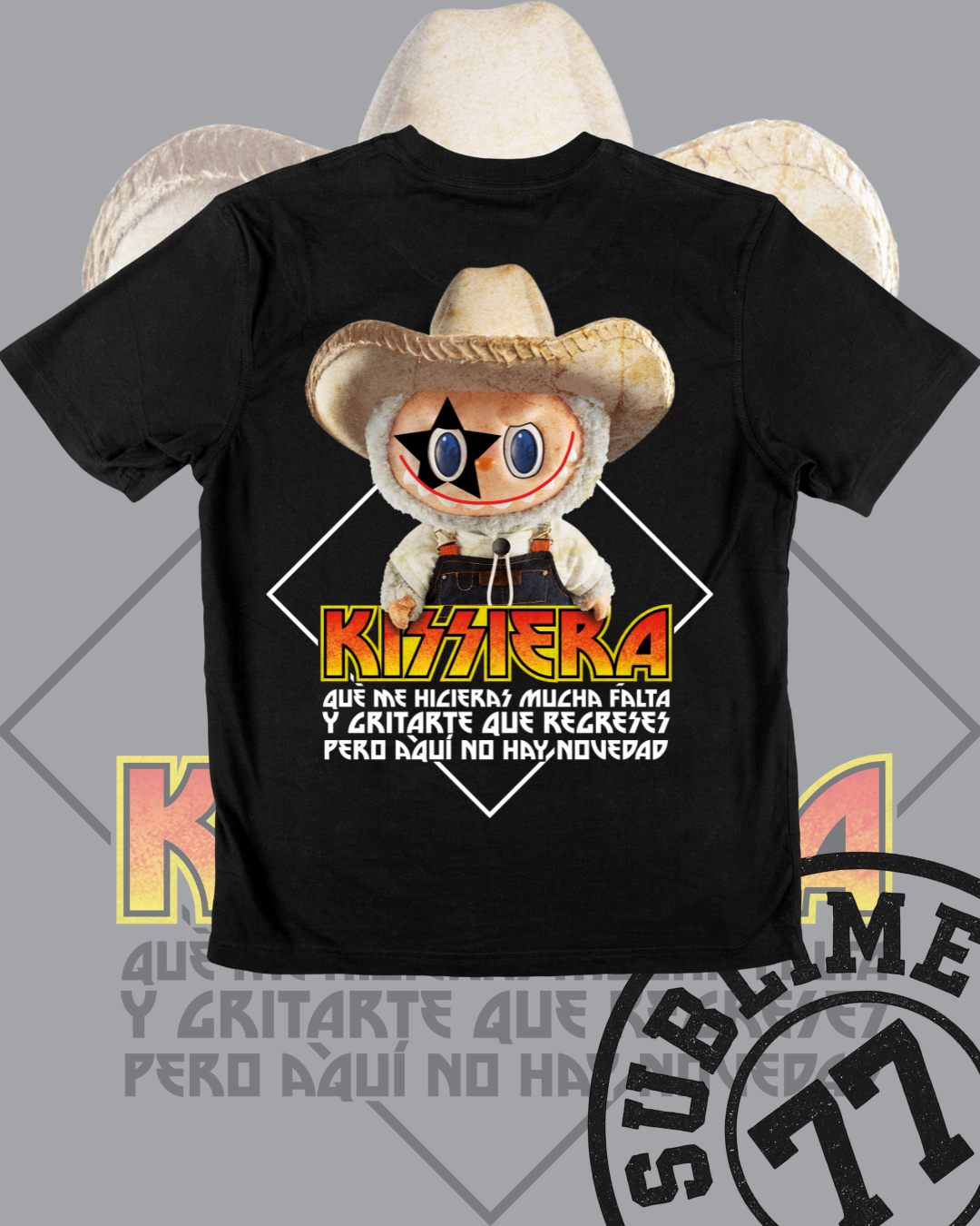 🤘 “Labubu KISSIERA: Del norte al escenario” — Playera edición vaquero rockstar