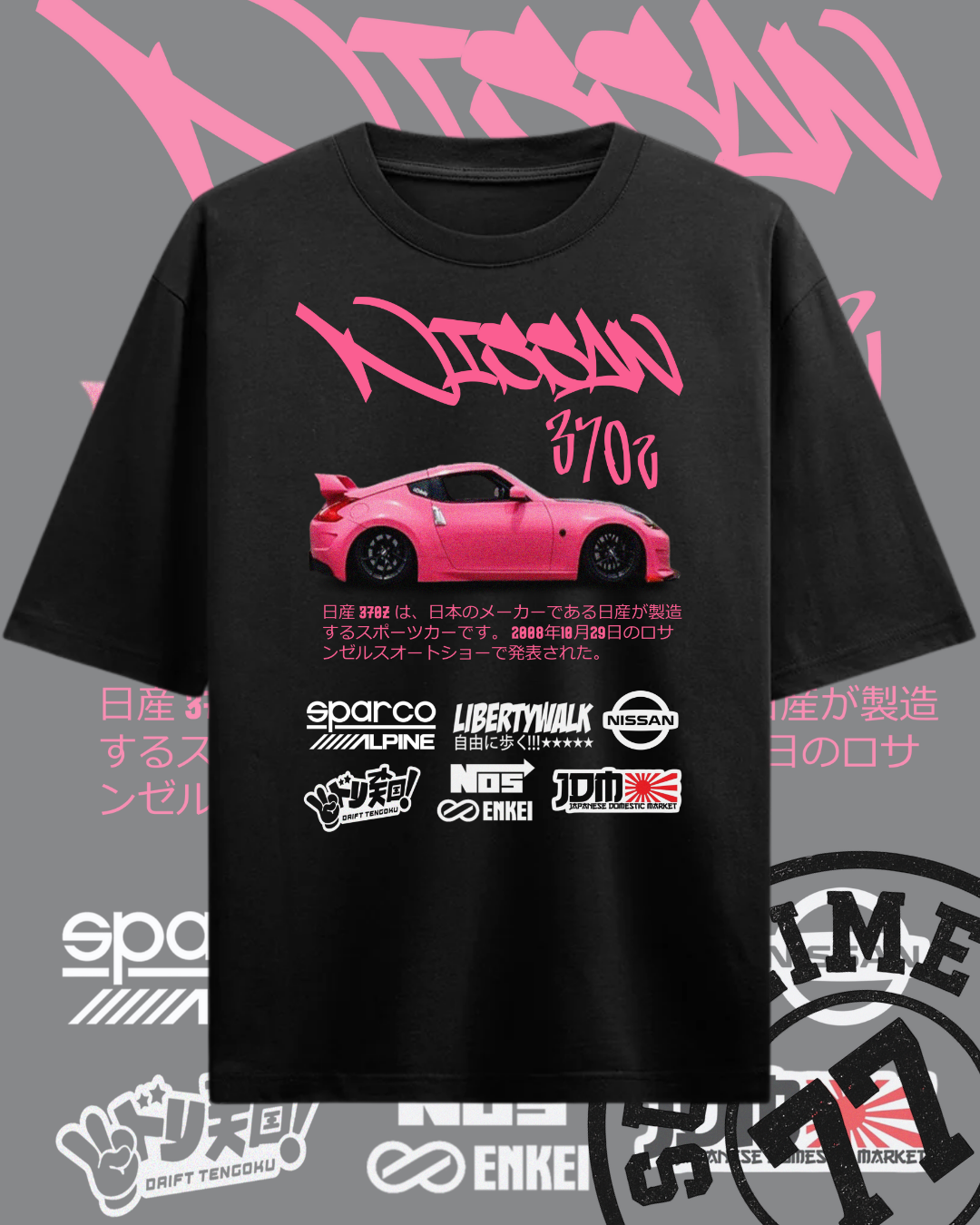 Nissan 370z Liberty Walk — Estilo JDM Rosa🔥