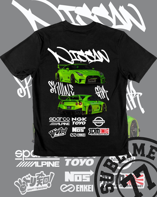 🏁 NISSAN Skyline x GTR – Edición Drift Verde Neón