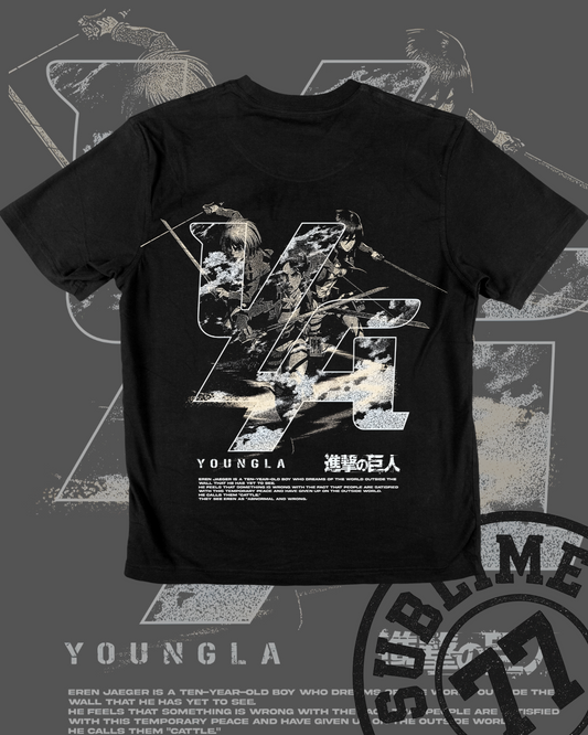 ⚔️ "TITANES DE CALLE" — YoungLA x Attack on Titan