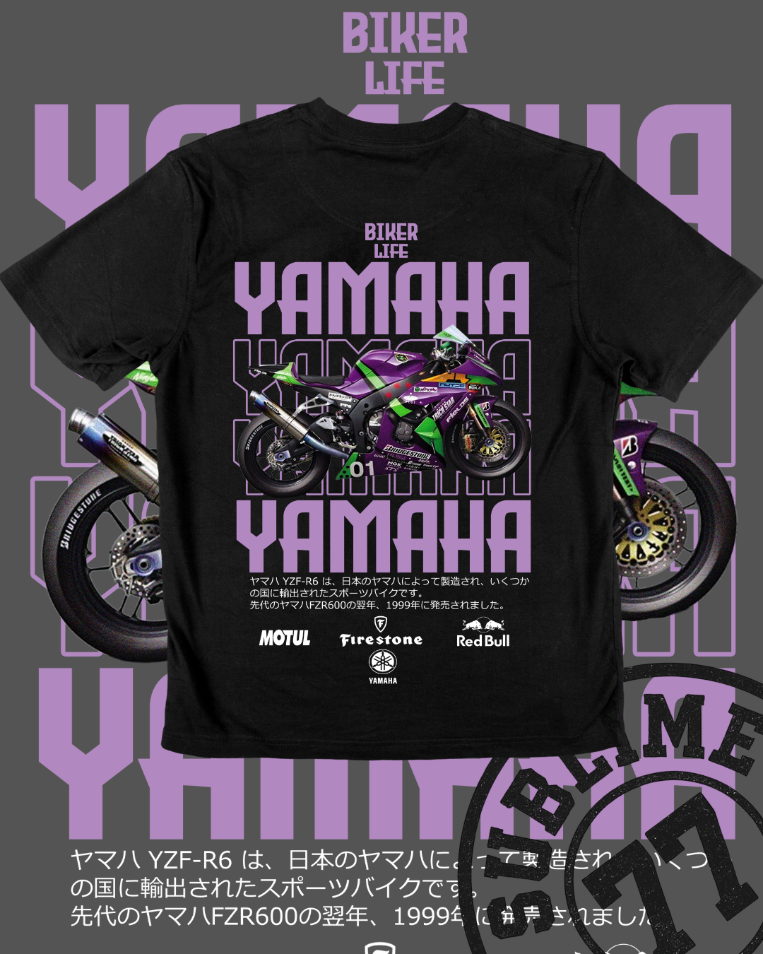 💜 Yamaha R6 "Joker Edition" – Ríe mientras la dejas atrás