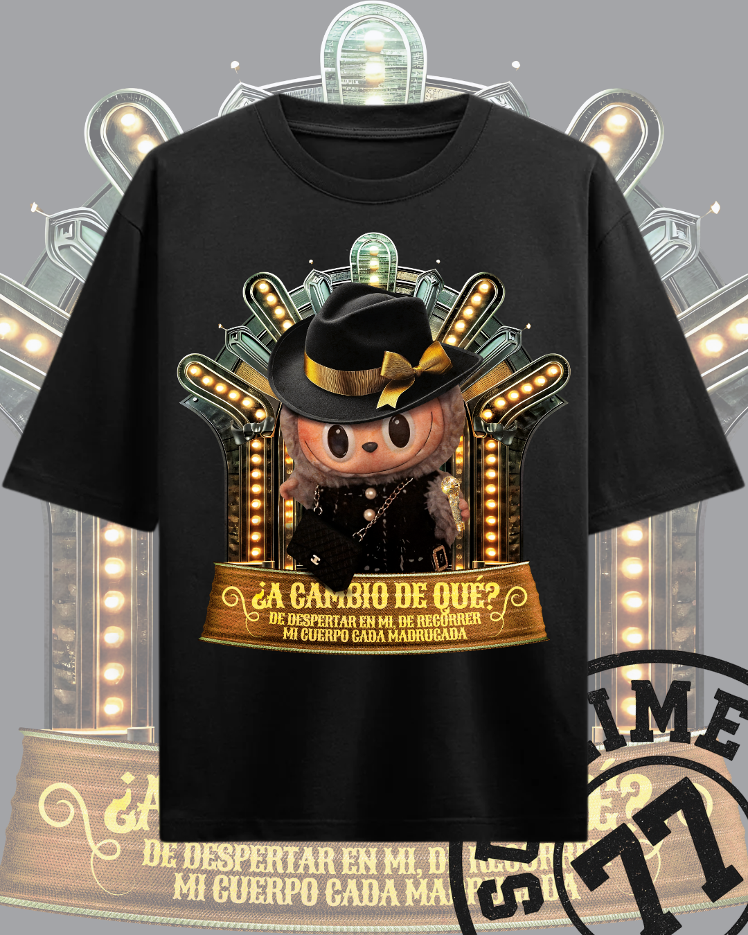 💎 Labubu ¿A Cambio de Qué? — Camiseta con Estilo Diva y Dolor Fino