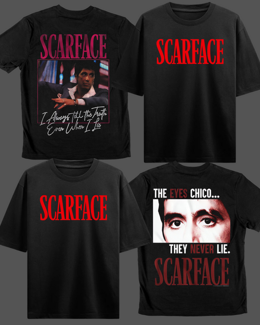 💼 SCARFACE – “Even When I Lie” Edition | Playera cine clásico estilo retro