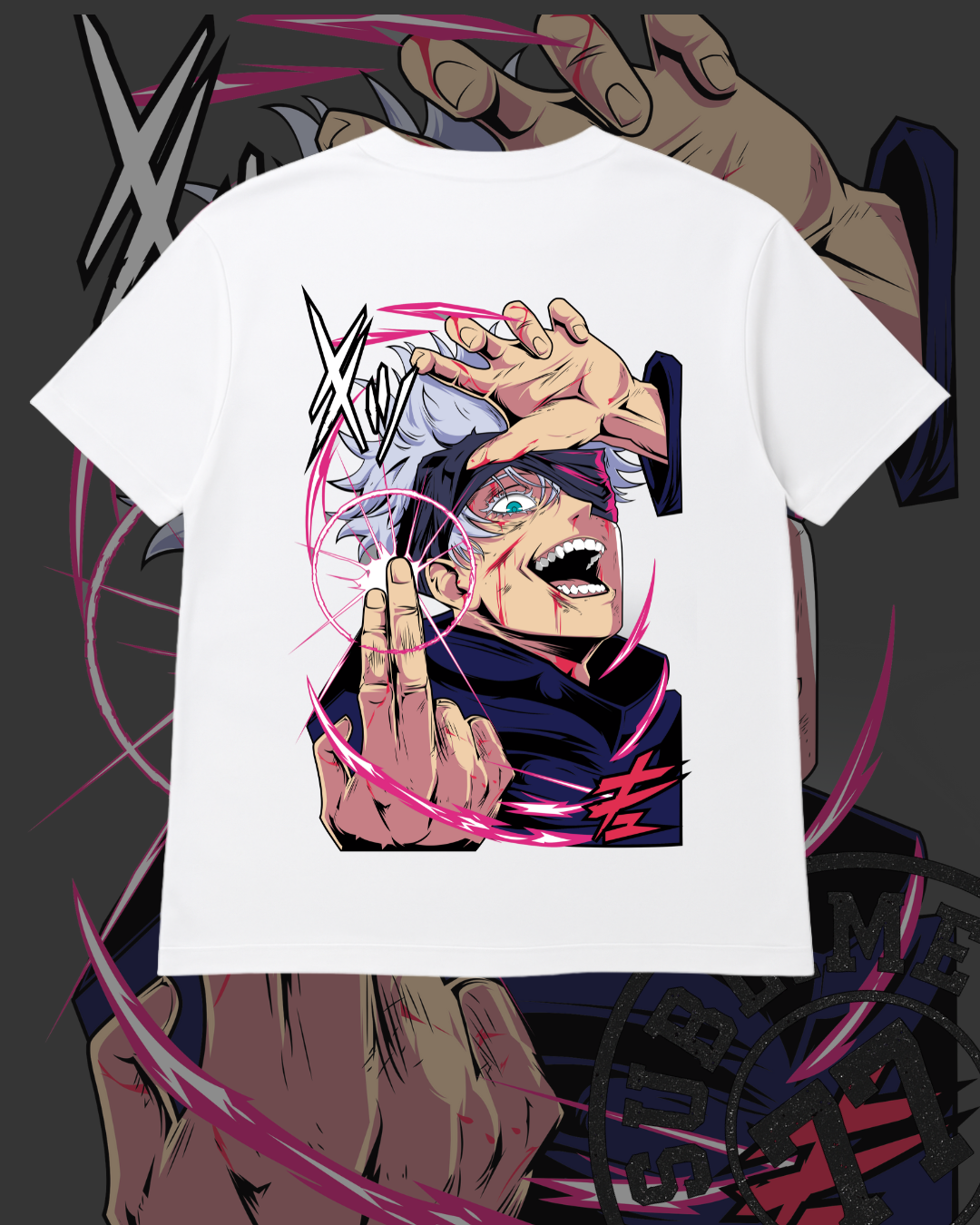 ⚡ GOJO SATORU – Playera anime energía total | Jujutsu Kaisen edición extrema