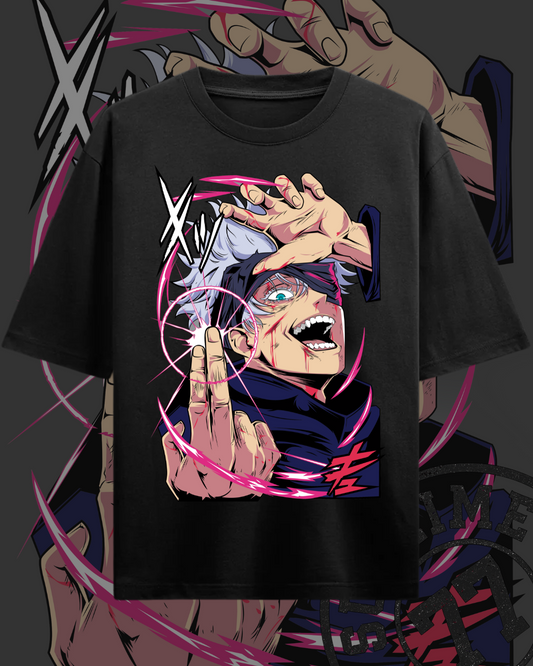 ⚡ GOJO SATORU – Playera anime energía total | Jujutsu Kaisen edición extrema