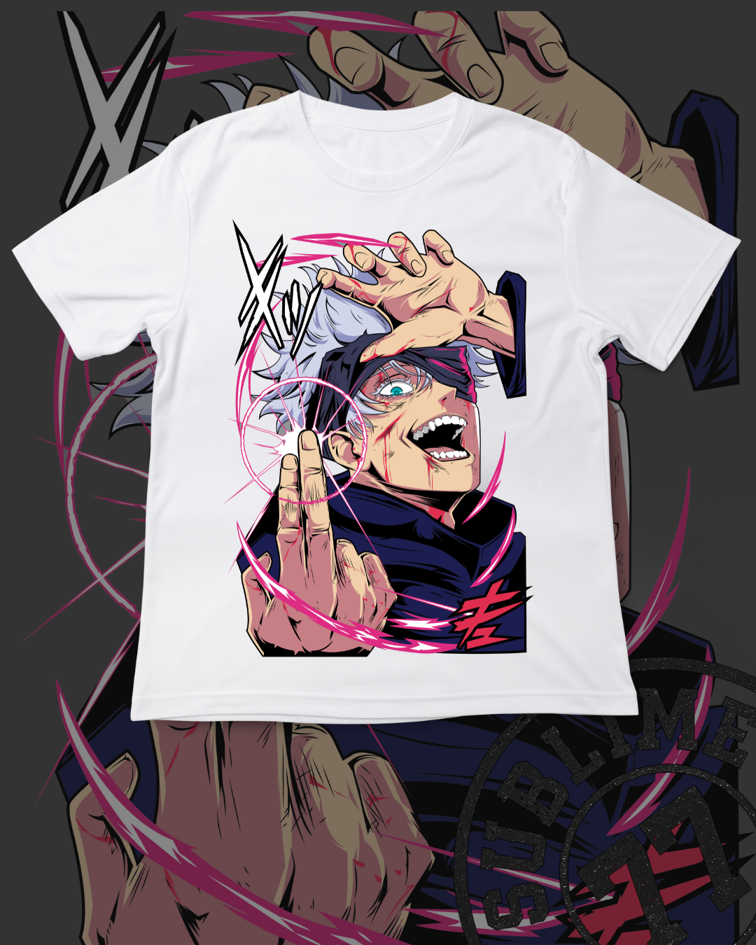 ⚡ GOJO SATORU – Playera anime energía total | Jujutsu Kaisen edición extrema