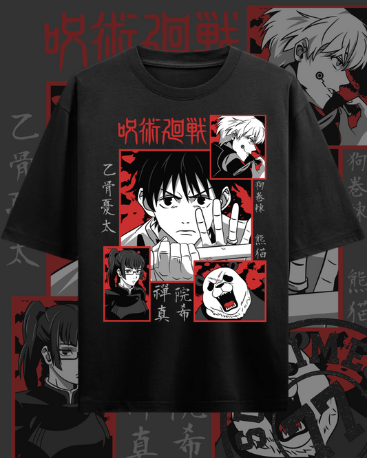 🩸 JUJUTSU KAISEN SEGUNDO AÑO – Playera anime edición especial | Estilo monocromático