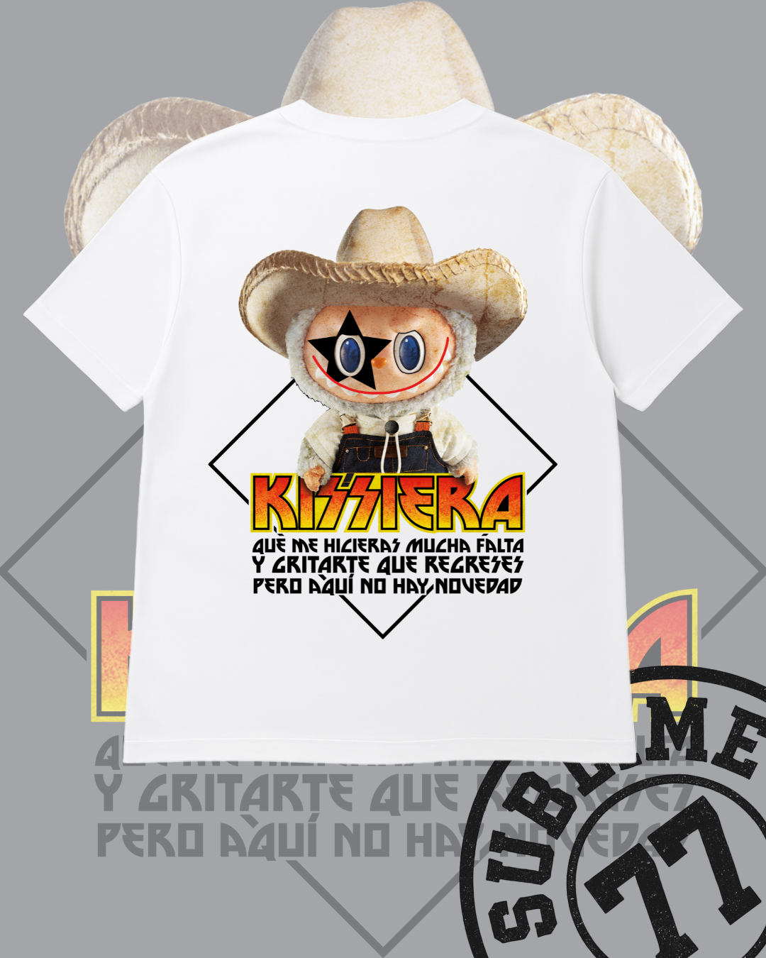 🤘 “Labubu KISSIERA: Del norte al escenario” — Playera edición vaquero rockstar