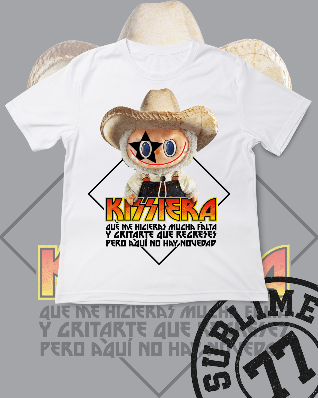 🤘 “Labubu KISSIERA: Del norte al escenario” — Playera edición vaquero rockstar
