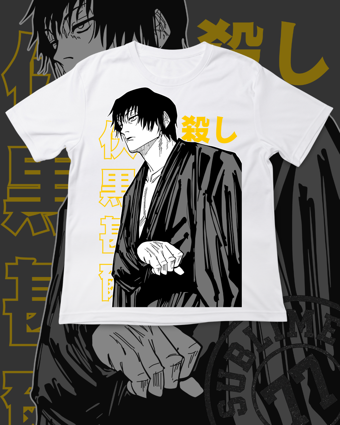 ⚔️ TOJI FUSHIGURO – Playera anime minimalista| Jujutsu Kaisen edición sombra