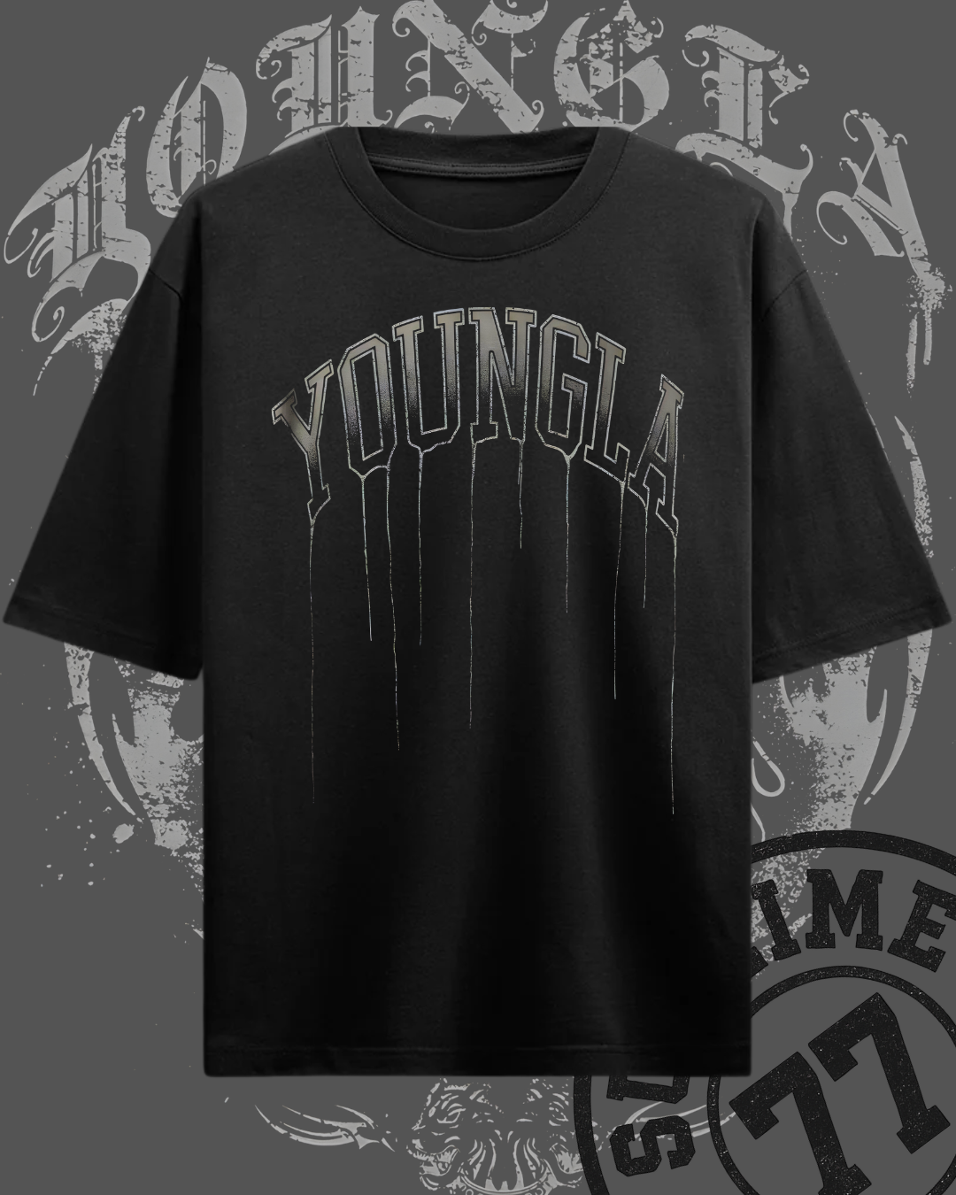 Playera YoungLA Savage Beast –  YoungLA  Estilo Urbano Oscuro