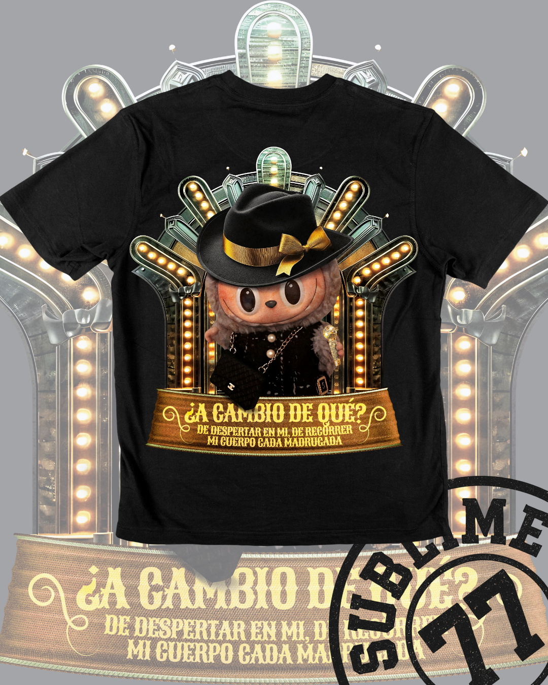 💎 Labubu ¿A Cambio de Qué? — Camiseta con Estilo Diva y Dolor Fino