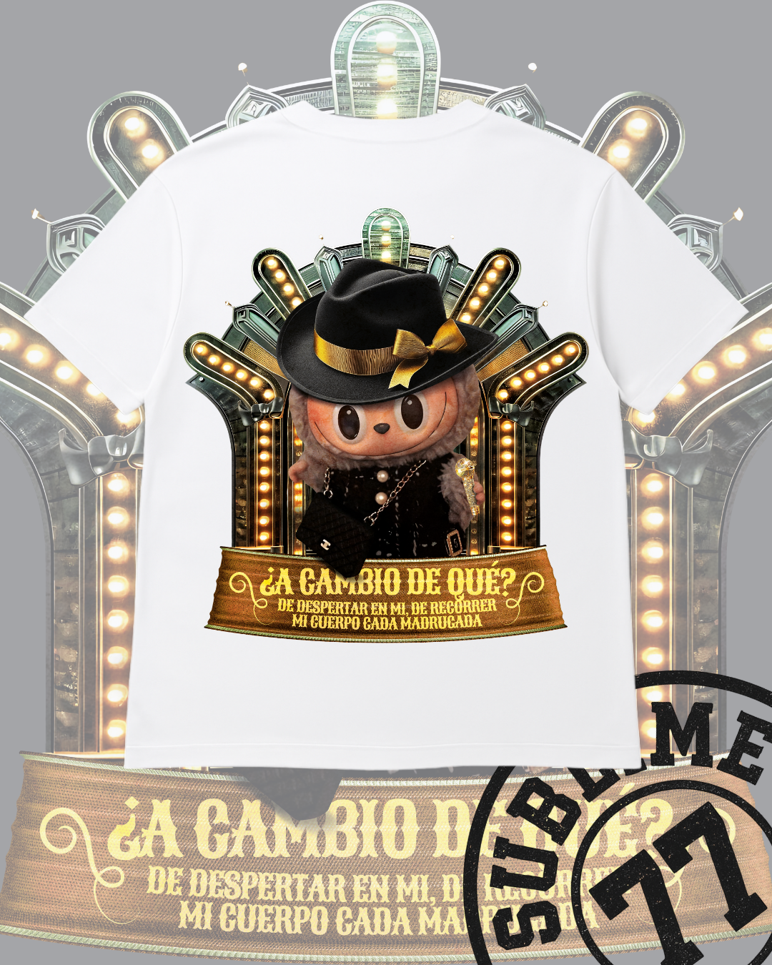 💎 Labubu ¿A Cambio de Qué? — Camiseta con Estilo Diva y Dolor Fino