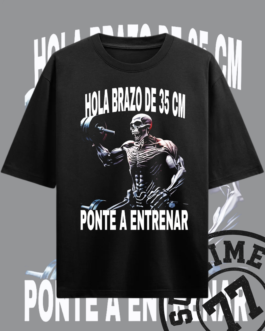 💪 Calaca "Hola brazo de 35 cm — Ponte a entrenar (modo calaca activado)"