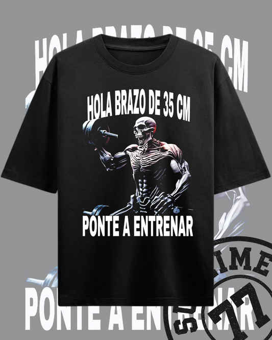 💪 Calaca "Hola brazo de 35 cm — Ponte a entrenar (modo calaca activado)"